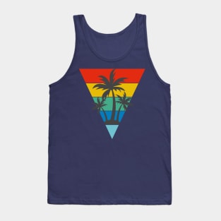 Retrowave Sunset Plan Tank Top